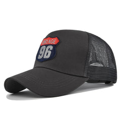 VINTAGE 96 Embroidered Baseball Cap Breathable Unisex Outdoor Fishing Hat
