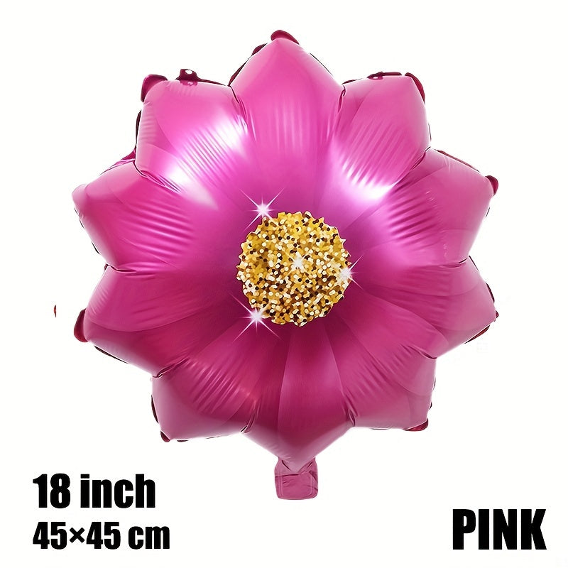 4 Pcs Flower Balloons for Kids' Birthdays, Weddings, and Holidays