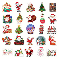 50 Christmas Doodle Stickers DIY Notebook Skateboard Water Cup Lug