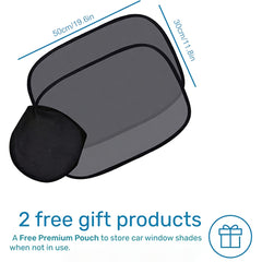 2pcs Car Baby Window Curtains for Sun and UV Protection
