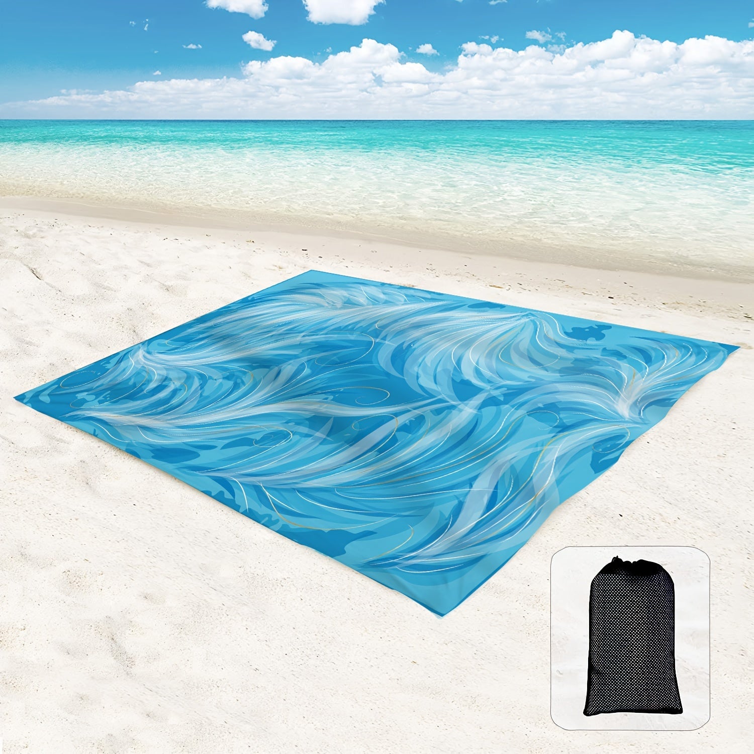 Large Picnic Blanket Waterproof Sandproof Mat Machine Washable Beach Park