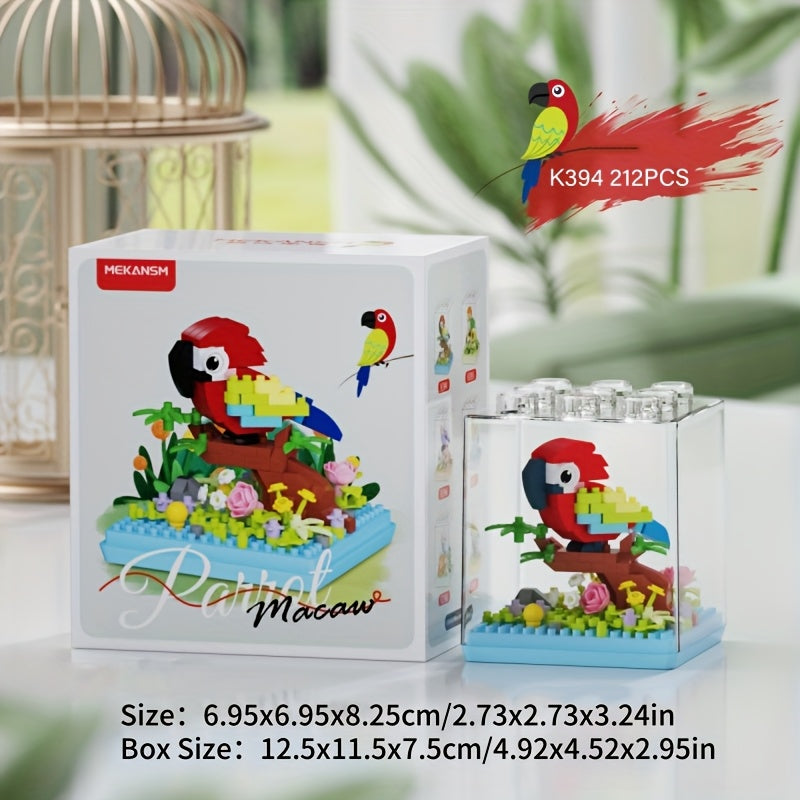 Colorful Parrot Series Educational Toy with Dust Cover