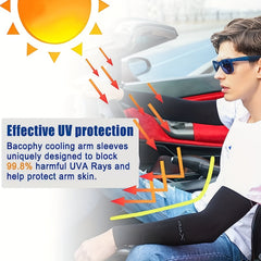 6 Pairs Sun Protection Cooling Arm Sleeves For Men And Women