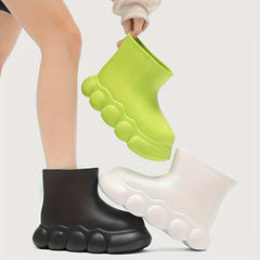Women's Lightweight Short Rain Boots Casual Wear-resistant Rubber Shoes