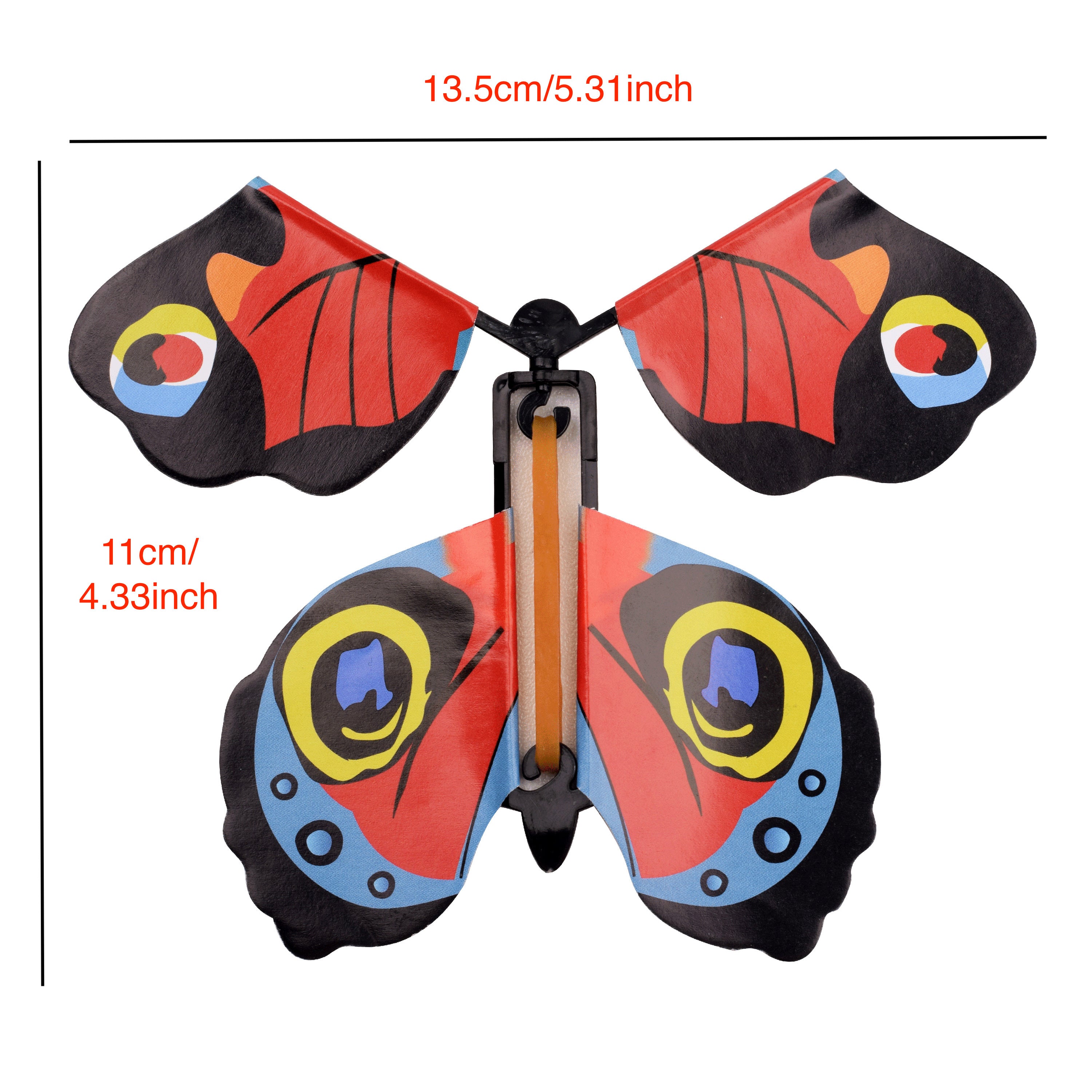 10pcs Magic Surprise Butterflies Leather Band Power Flying Toy Bookmark Gift