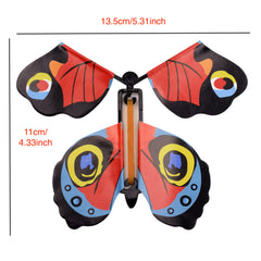 10pcs Magic Surprise Butterflies Leather Band Power Flying Toy Bookmark Gift