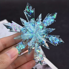 3pcs Christmas Snowflake Resin Mold Set Big Snowflake Silicone Molds For Resin