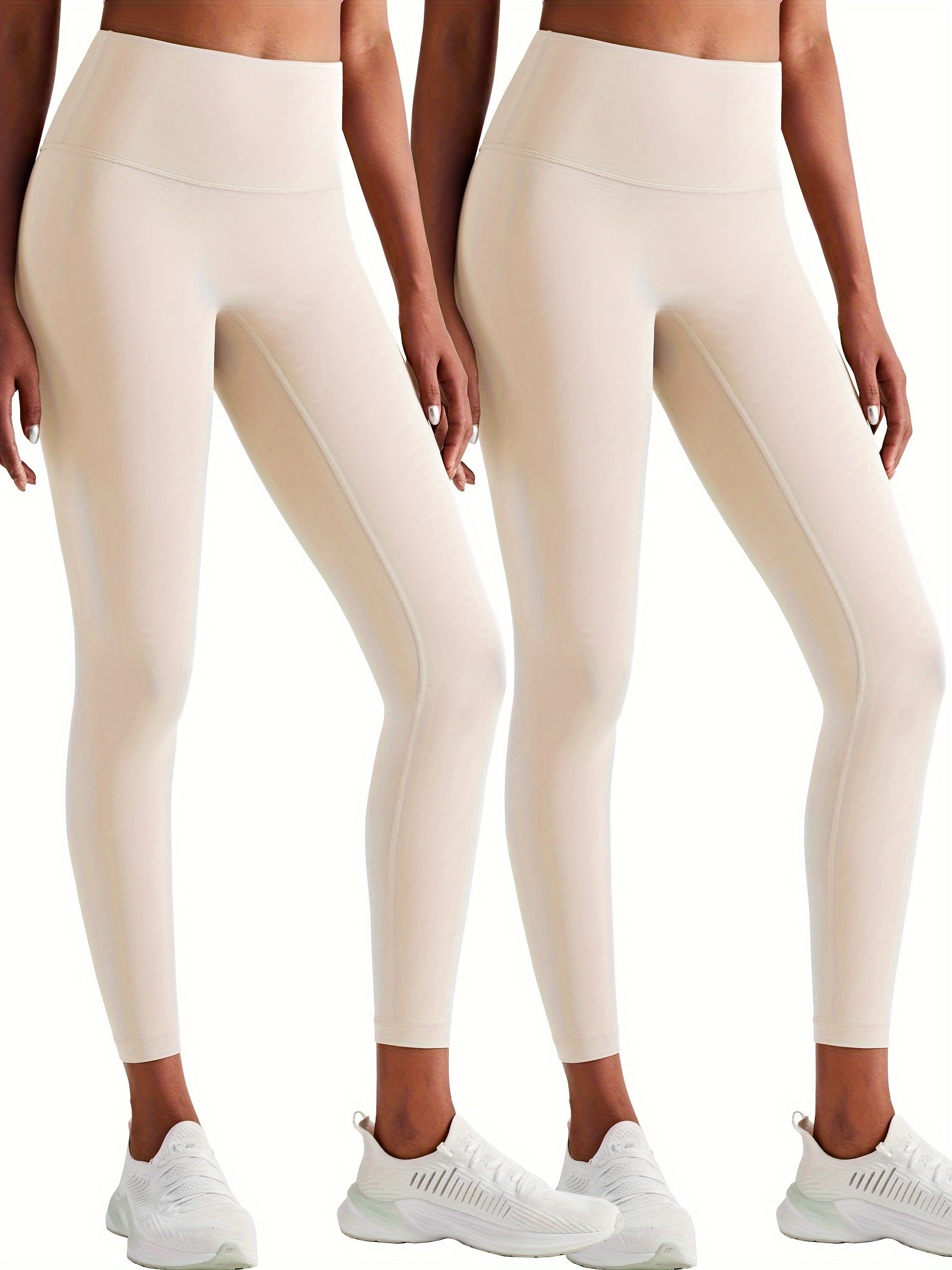 2Pcs High Stretch Slim Fit Yoga Leggings Womens Activewear