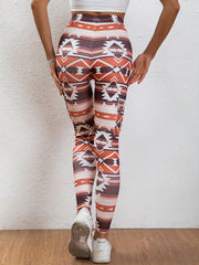 Geometric Pattern Yoga Pants High Stretch Leggings