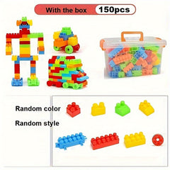 100pcs Toy Blocks for Creativity & Motor Skills - Halloween Thanksgiving Christm