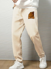 Men s Bear Print Sweatpants Spring Fall