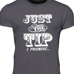 Men's Letter Print T-shirt Casual Crew Neck Tee