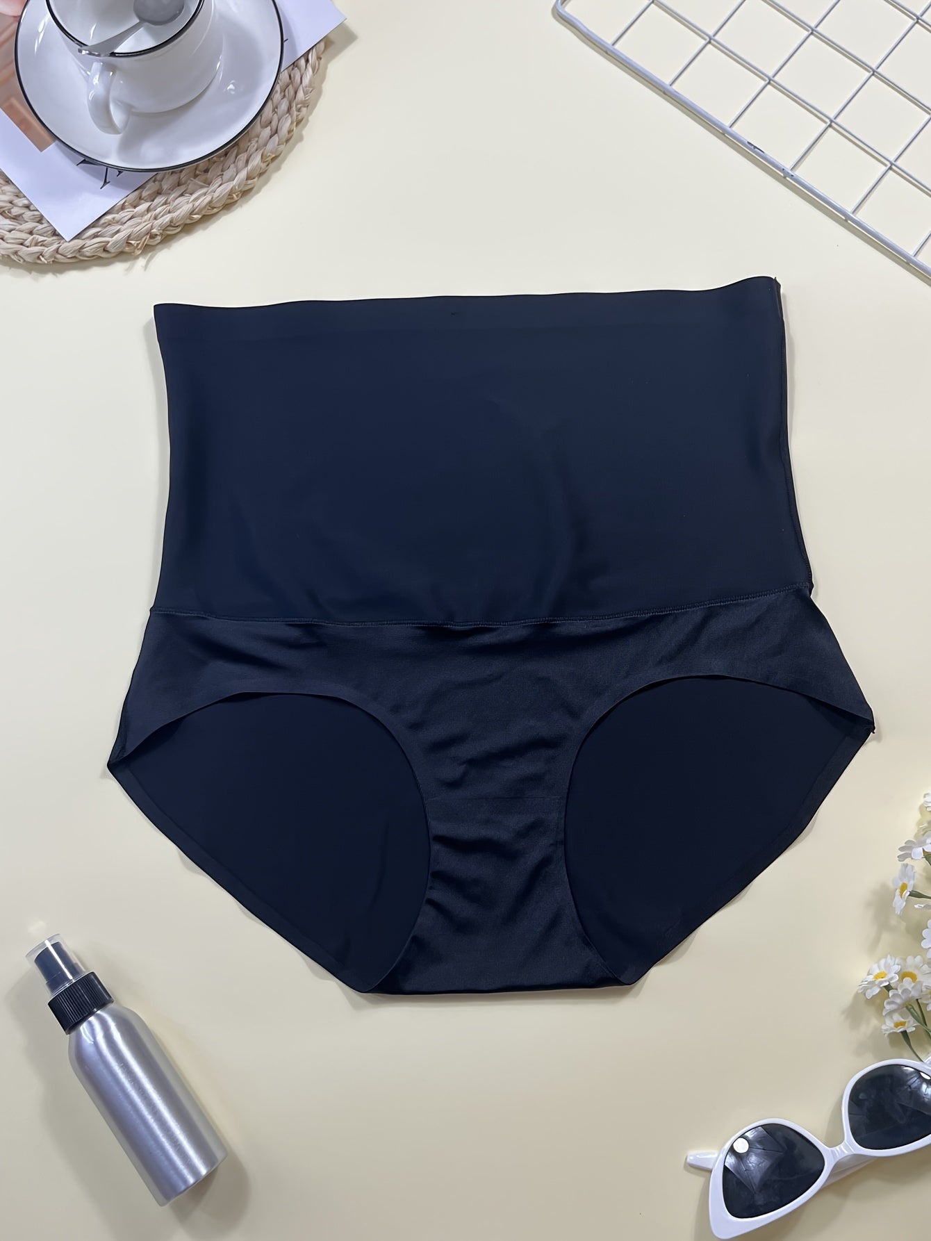 2 Pack Plus Size Seamless Tummy Control Panties Set