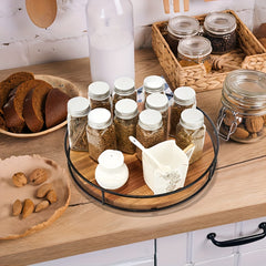 1pc Turntable Spice Rack for College Dorms & Apartments