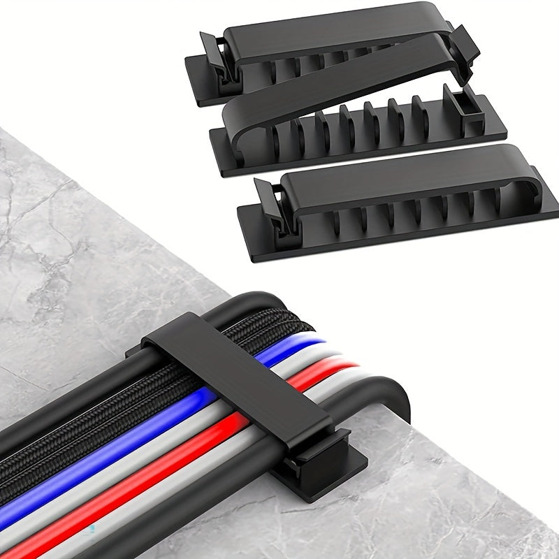 10PCS Cable Management Clips Cord Organizers for Office & Desk