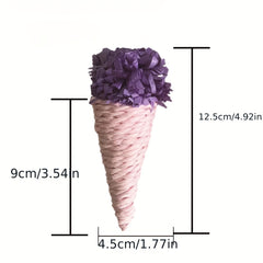 Ice Cream Straw Weaving Small Pet Toy for Bite Relief