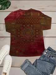Graphic Print Crew Neck Sweatshirt for Women