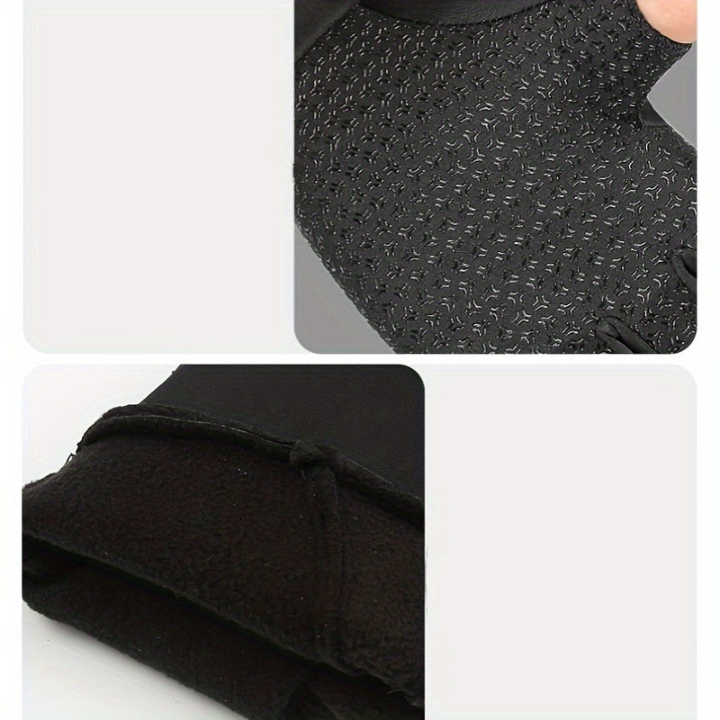 Winter Warm Touch Screen Gloves Anti Slip Cycling Gloves