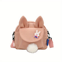 Rabbit Ears Canvas Crossbody Bag Coin Purse