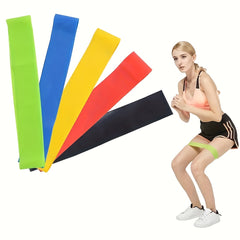 5pcs Yoga Tension Stretching Elastic Circle Resistance Belt for Body Shaping
