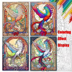 Dragon Coloring Book for Adults 20 Pages Patterns DIY Painting Stress Relief