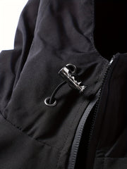 Boys Windbreaker Fleece Lined Hooded Jacket Zip Up Waterproof Coat