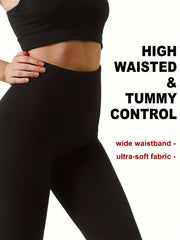 Fleece Lined Yoga Leggings Tummy Control High Waist Workout Pants