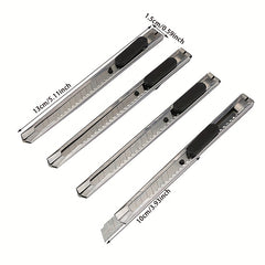 3pcs Stainless Steel Portable Office Supplies Metal Paper Student Statione