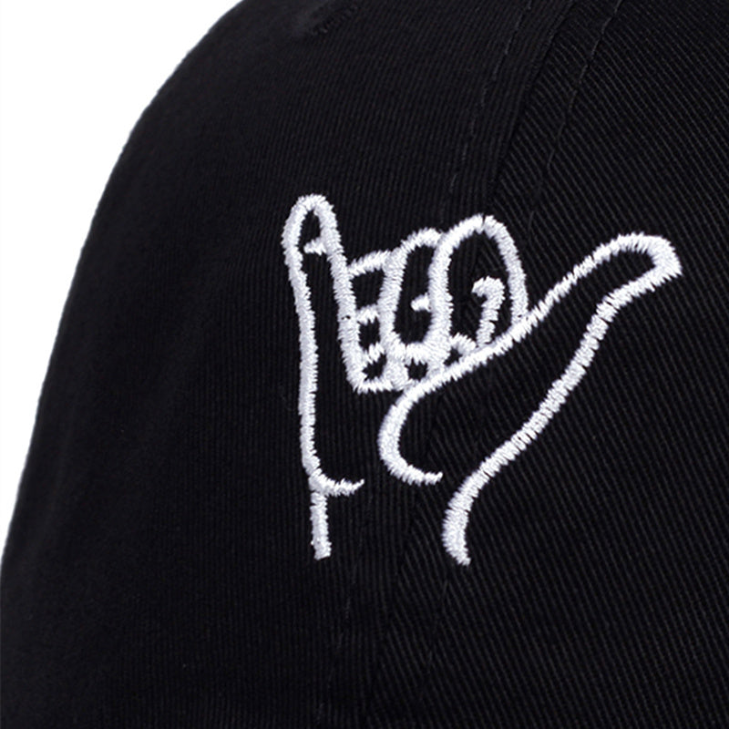 Men's Finger Embroidered Baseball Cap