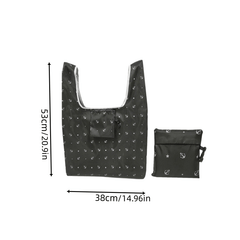 Folding Square Shopping Bag Portable Storage Bag 53x09cm 38x0cm