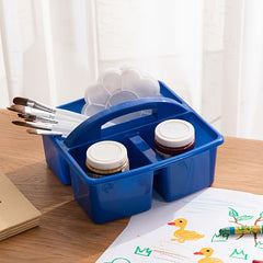 Desktop Plastic Basket Storage Box with Compartments