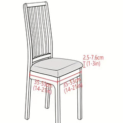 Stretch Jacquard Chair Seat Cover Dustproof Dining Room Chair Cushion Sofa Cover