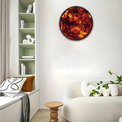 Golden Solar Flare Puzzle 1000pcs Round Celestial Wall Art
