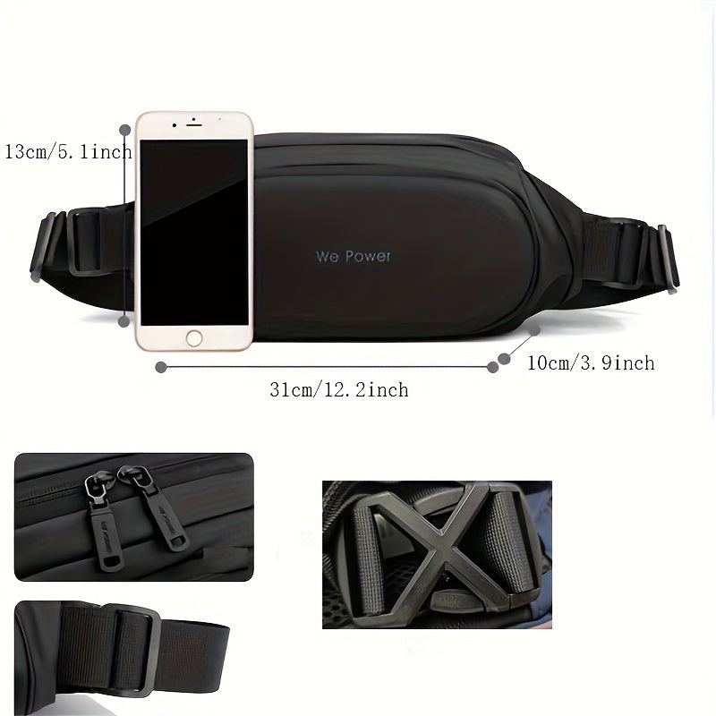 Men's Waist Bag Chest Bag for Outdoor Sports Running Cycling Camping