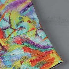 Colorful Graffiti Bucket Hat Abstract Stripes Reversible Fisherman Cap