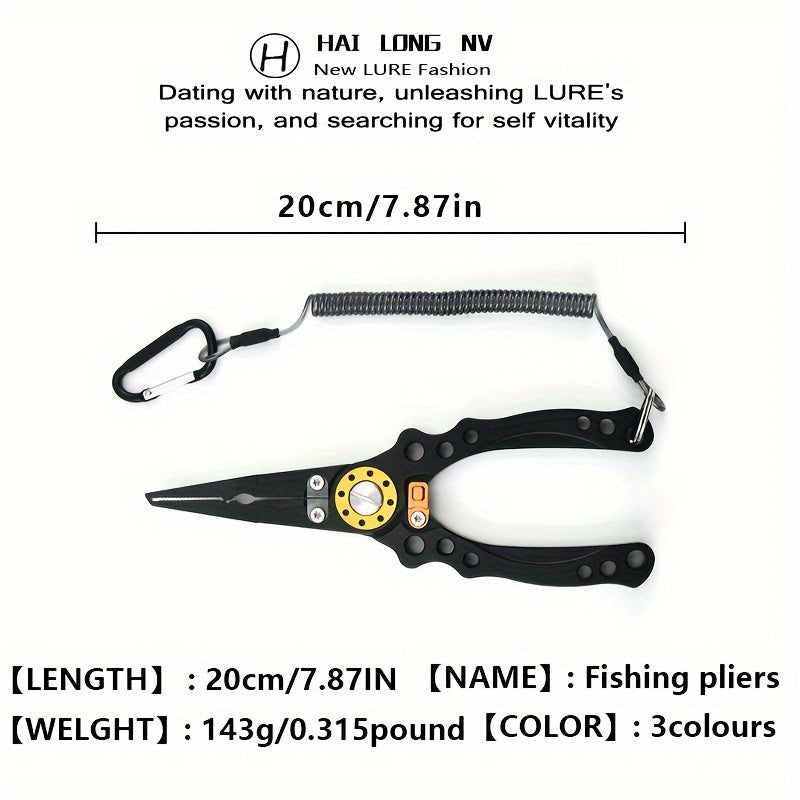 Aluminum Alloy Fishing Pliers Multifunctional Scissors