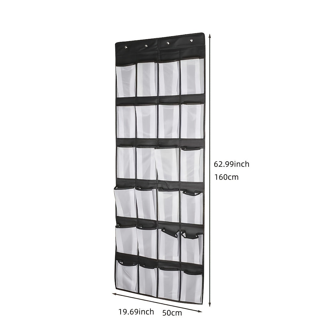 24 Grid Over Door Storage Bag Shoes Toys Bras Organizer