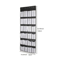 24 Grid Over Door Storage Bag Shoes Toys Bras Organizer