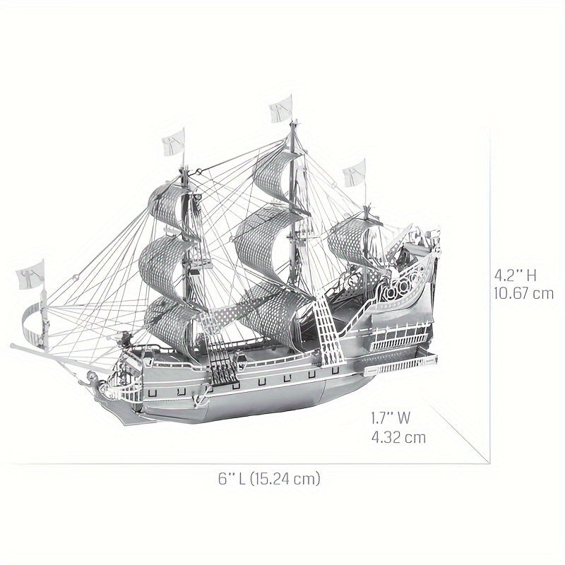 Queen Anne 3D DIY Metal Jigsaw Puzzle Educational Toy