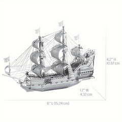 Queen Anne 3D DIY Metal Jigsaw Puzzle Educational Toy