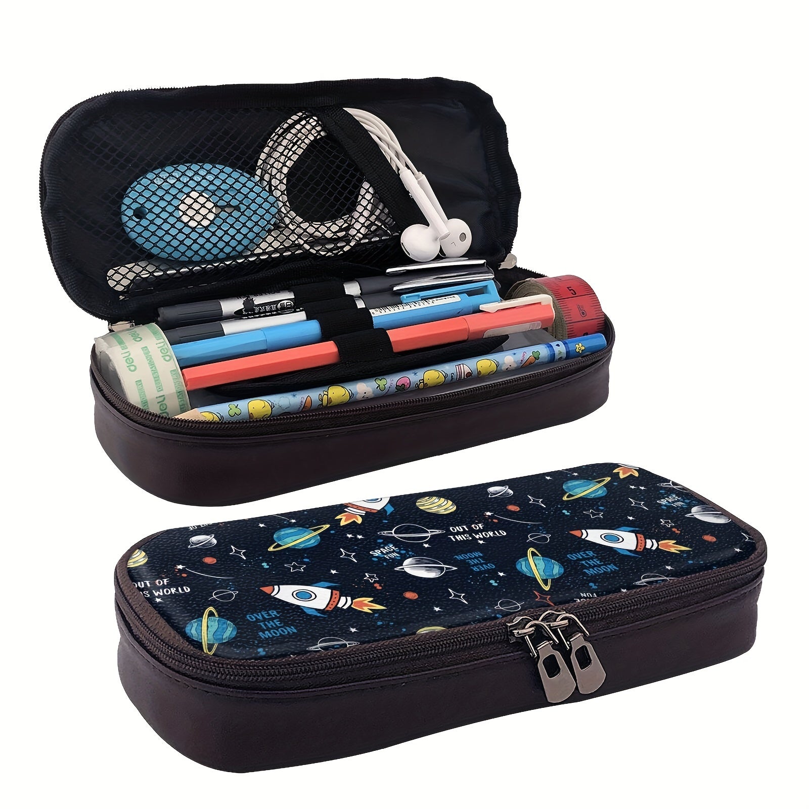 Horizontal Style Stationery Pencil Bag Large Capacity Pencil Storage Box