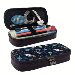 Horizontal Style Stationery Pencil Bag Large Capacity Pencil Storage Box