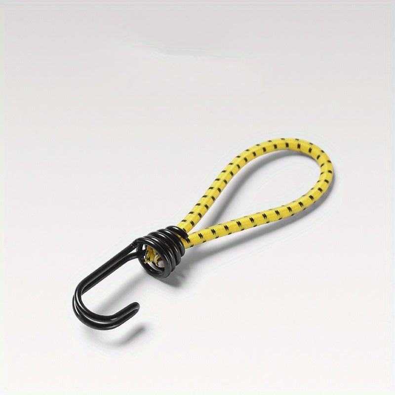 5pcs Tent Elastic Rope with Metal Hook Elastic Belt Fixer Binding Rope