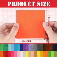 40pcs Mixed DIY Square Non-Woven Fabric Craft Felt Blocks 1mm Thick