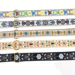 Vintage Pattern Wide Bag Strap Ethnic Replacement Shoulder Bag DIY Adjustable