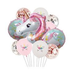 Unicorn Balloons Set for Girls Birthday Party