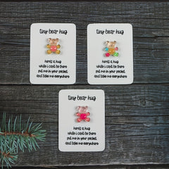 3pcs Pocket Hug Bear Resin Gift - Birthday, Anniversary, Mother s Gift