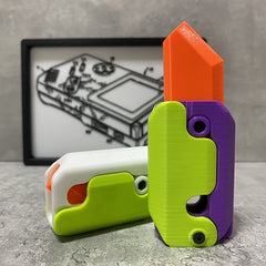 3D Printing Gravity Jump Radish Mini Model Pendant Toy Gift