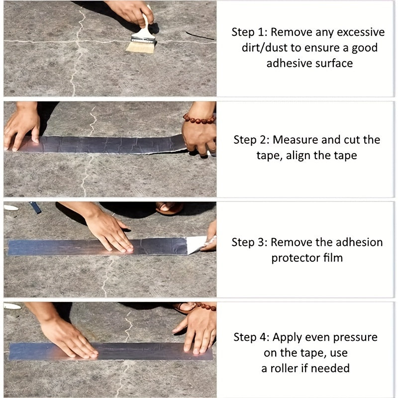 Self Adhesive High Temp Aluminum Foil Butyl Tape - Waterproof Roof Pipe Repair
