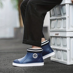 Men's Ankle Rain Shoes Non-slip Galoshes for Kitchen